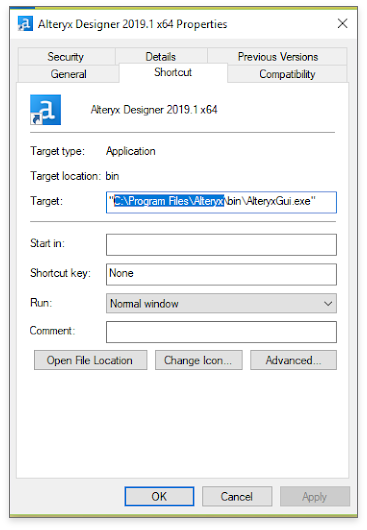 Migrate to Alteryx version